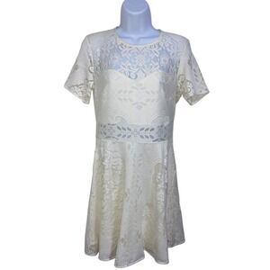 Topshop Lace Fit & Flare Whimsigoth Boho Cocktail Dress Party‎ Wedding US Size 8